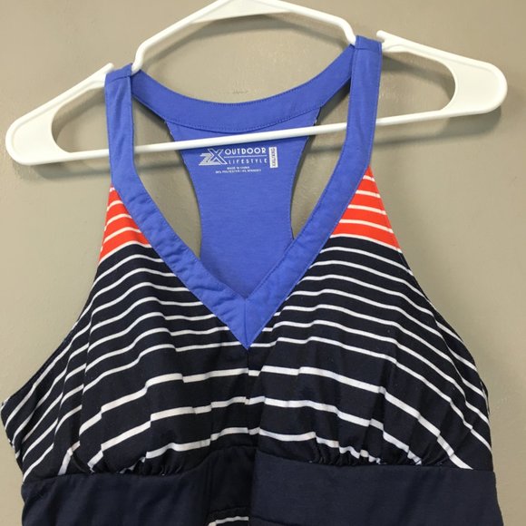 ZX Outdoor Lifestyle Striped Racerback Dress - Picture 2 of 9